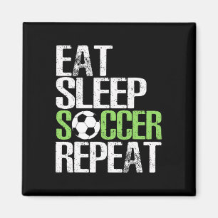 Aimant Manger Dormir Football Répéter Cool Sport Joueur C