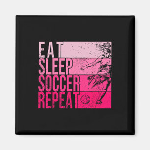 Aimant Manger Dormir Football Répéter Drôle Footller Terr