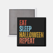 AIMANT MANGER DORMIR HALLOWEEN RÉPÉTER (Recto/Verso)