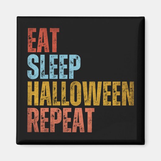 AIMANT MANGER DORMIR HALLOWEEN RÉPÉTER (Devant)