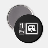 Aimant Manger. Dormir. RV ! (Recto/Verso)