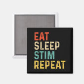 Aimant Manger Dormir Stim Répéter Sensibilisation à l'aut (Recto/Verso)