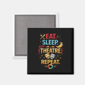 Aimant Manger, Dormir, Théâtre, Répéter (Recto/Verso)