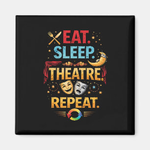 Aimant Manger, Dormir, Théâtre, Répéter