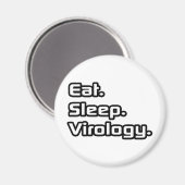 Aimant Manger. Dormir. Virologie. (Recto/Verso)