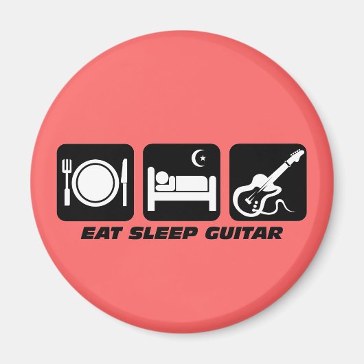 Aimant manger guitare de sommeil (Devant)