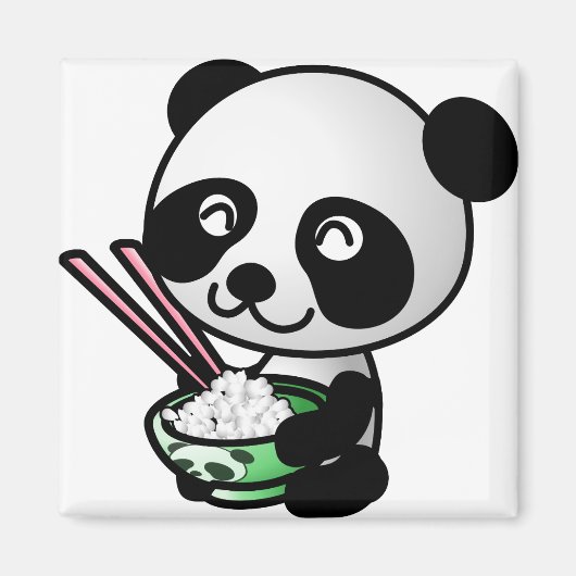 Aimant Manger Panda (Devant)