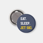 Aimant Manger Ski Jet Sleep (Recto/Verso)