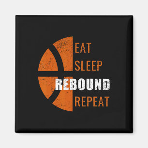 Aimant Manger Sleep Rebound Fun Bysketbyll Hommes Femmes