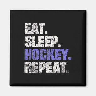 Aimant Manger Sommeil Hockey Répéter Ice Hockey Field Hoc