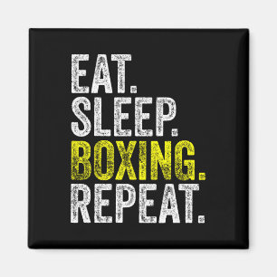Aimant Mangez Boxe de sommeil Répétez Boxer Fighter Comba