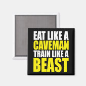 Aimant Mangez Comme Un Cavalier, Entraînez Comme Une Bête (Recto/Verso)