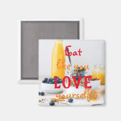 Aimant Mangez comme vous vous aimez / Manger sainement (Recto/Verso)