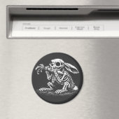Aimant Mangez des légumes – Lapin mort par BurnsInHell (In Situ (Lave-vaisselle))
