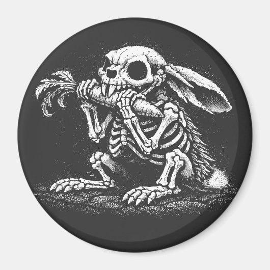 Aimant Mangez des légumes – Lapin mort par BurnsInHell (Devant)