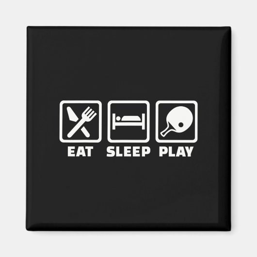 Aimant Mangez du ping-pong pour dormir (Devant)
