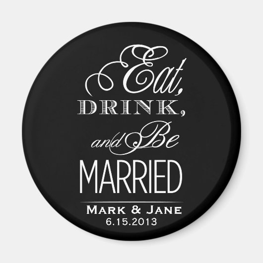 Aimant Mangez et soyez mariés (Devant)