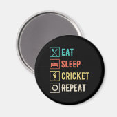Aimant Mangez le cricket du sommeil Répéter (Recto/Verso)