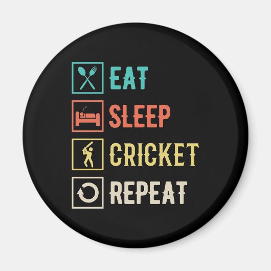 Aimant Mangez le cricket du sommeil Répéter (Devant)