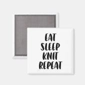 Aimant Mangez le noeud de sommeil Répéter l'aimant (Recto/Verso)