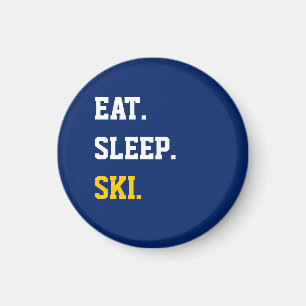 Aimant Mangez le ski du sommeil