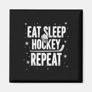 Aimant Mangez le sommeil Hockey Répéter Funny Vacances Sp