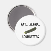 Aimant Mangez les COURGETTES du sommeil (Recto/Verso)