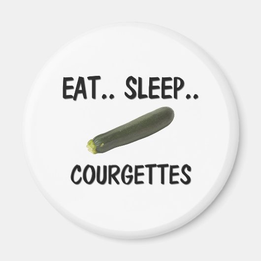 Aimant Mangez les COURGETTES du sommeil (Devant)