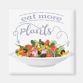 Aimant Mangez plus de plantes frais motivation salade let (Devant)