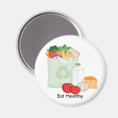 Aimant Mangez sainement (Recto/Verso)