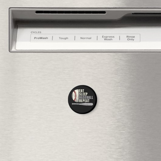 Aimant Mangez Sleep Baseball Répéter Funny Baseball Playe (In Situ (Lave-vaisselle))