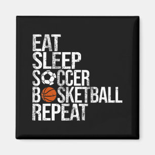 Aimant Mangez Sleep Football Basket Répéter Fun Ball