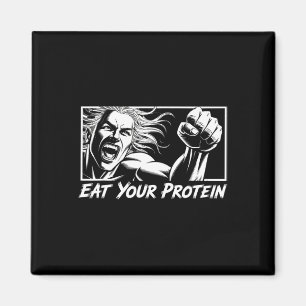 Aimant Mangez Vos Protéines Anime Gym Manga Culturisme Fo