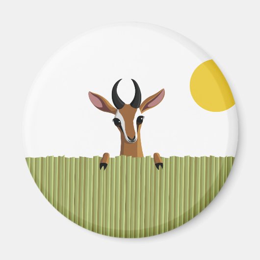 Aimant Mango la Gazelle Peek-a-boo (Devant)