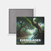 Aimant Mangroves Everglades Parc National Floride Voyage (Recto/Verso)