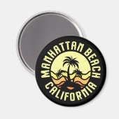Aimant Manhattan Beach, Californie (Recto/Verso)