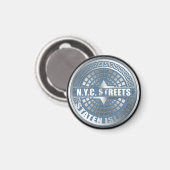 Aimant Manhole Staten Island Blue (Recto/Verso)