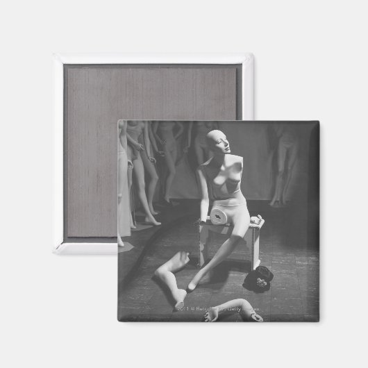 Aimant Mannequin avec jambe et bras enlevés (Recto/Verso)