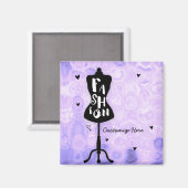 Aimant Mannequin Stand Vintage Retro Purple MODE (Recto/Verso)