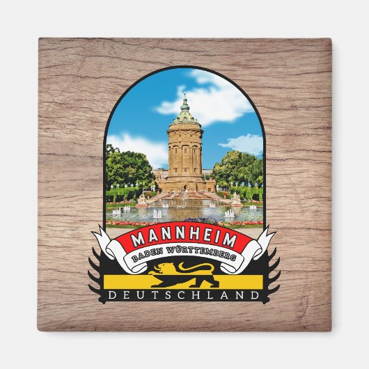 Aimant Mannheim Vintage souvenir (Devant)