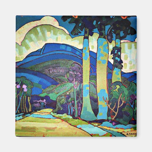 Aimant Manookian - Paysage hawaïen (Devant)