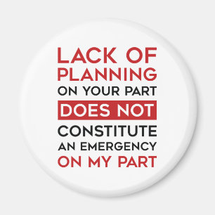 Aimant Manque De Planification