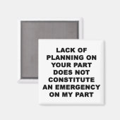 Aimant Manque de planification (Recto/Verso)