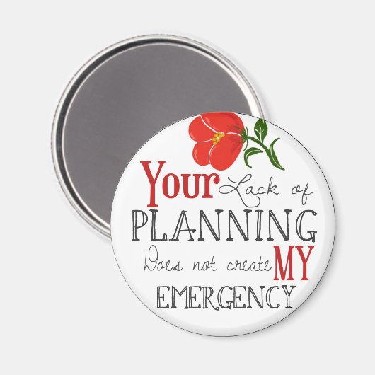 Aimant Manque d'élément de planification (Recto/Verso)