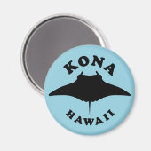 Aimant Manta Ray Plongée à Kona, Hawaii (Recto/Verso)
