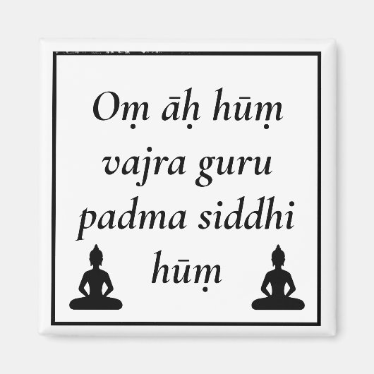 Aimant Mantra Guru Rinpoché - Bouddha Padmasambhava (Devant)