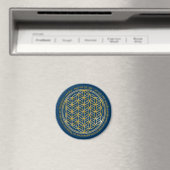 Aimant Mantra Moola / Blume Des Lebens | bleu foncé (In Situ (Lave-vaisselle))