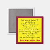 Aimant Mantra Padmasambhava & Prière Sept Lignes / Guru (Recto/Verso)