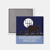 Aimant MANUEL - Espèces en voie de disparition (Recto/Verso)