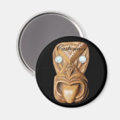 Aimant Maori sculptée Tiki Face Thunder_Cove (Recto/Verso)